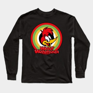 Woody Woodpecker Circle Style Long Sleeve T-Shirt